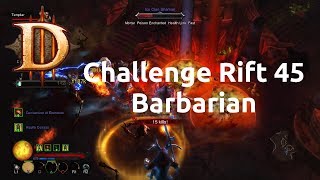 Diablo 3 - Challenge Rift - Rift 45 - Barbarian - A Great Success
