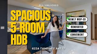 5-Room MOP Flat in Tampines, 113 sqm, Fully Renovated | Blk 622A Tampines Ave 12