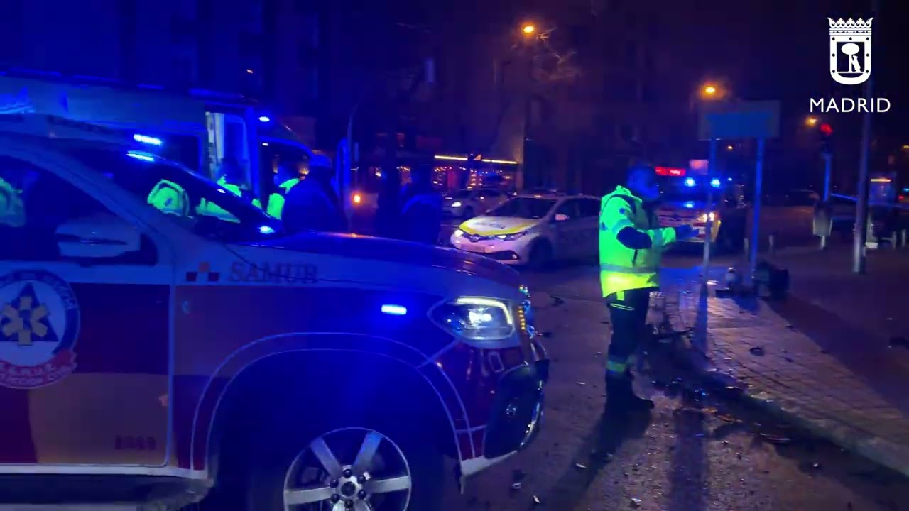 Accidente moto Paseo de La Habana 28enero2023