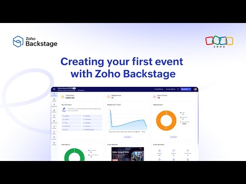Creating your first event with Zoho Backstage | An overview video