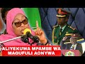 RAIS SAMIA AMUONYA VIKALI MWANAJESHI ALIYEKUWA MPAMBE WA MAGUFULI