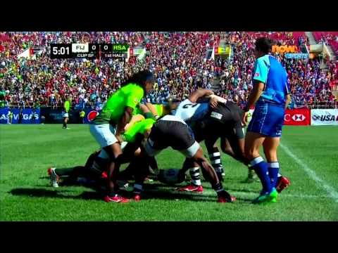 2015 USA IRB Rugby Sevens World Series FIJI VS South Africa 1/2