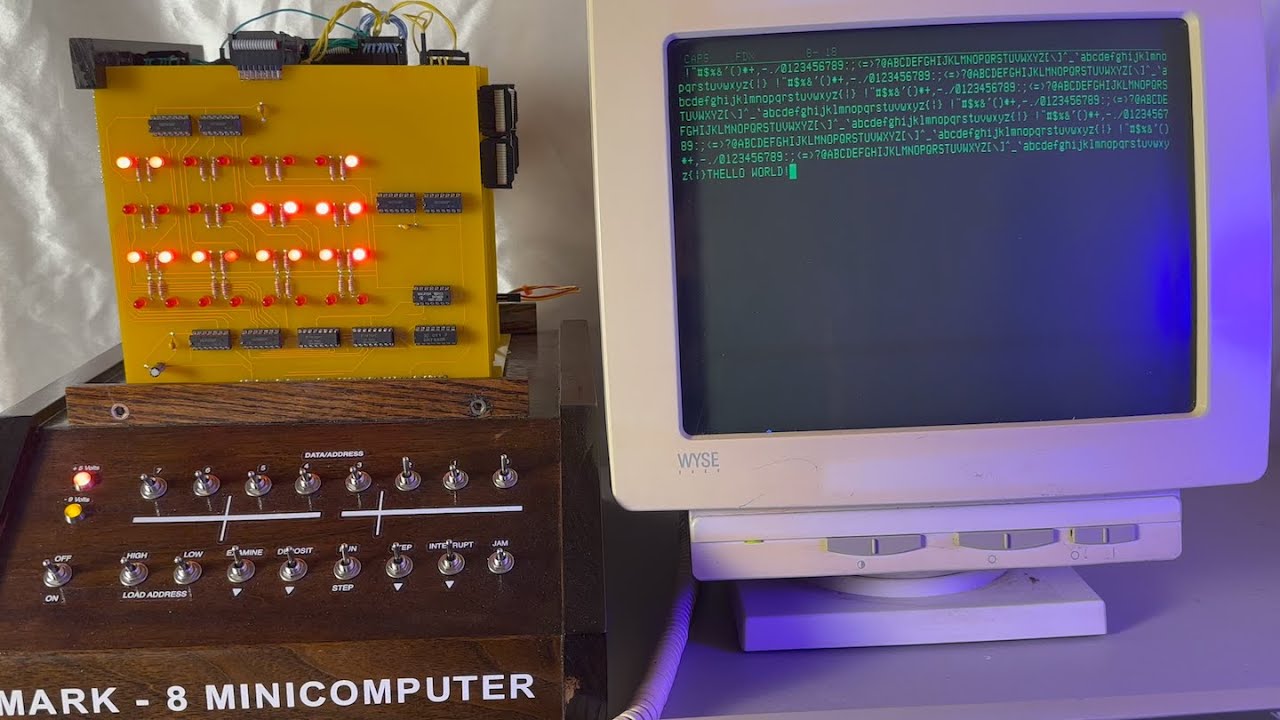 Mark-8 Minicomputer - Terminal via Serial