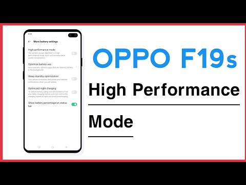 OPPO F19s How To Use High Performance Mode For Extra Improvement