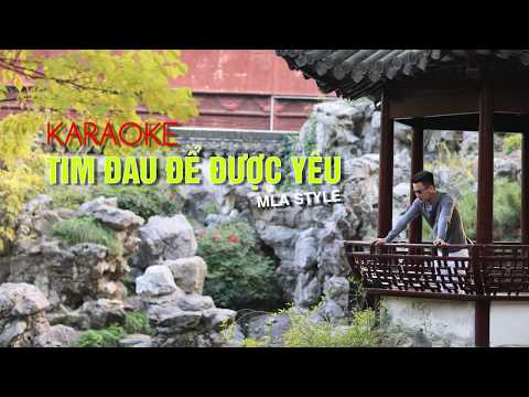 Tim đau để được yêu - Karaoke - Kevin Trần (Bản chuẩn) MLA