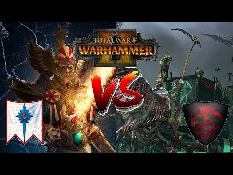 FEAR THE BLACK COACH | Vampire Counts vs High Elves: Mortal Empires Preview - Total War Warhammer 2