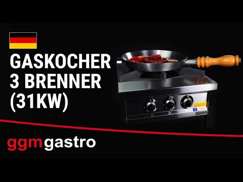 Gaskocher - 27 kW - 2 Brenner