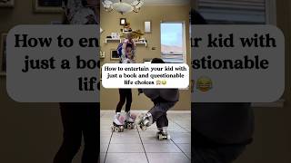 How to entertain your kid with just a book and a pair of skates