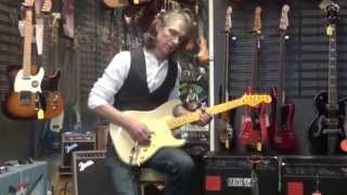 Joe's Guitars featuring a beautiful 50th anniversry Fender Strat..