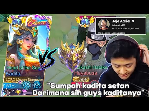 Reaksi Jeje Adriel Di Lock Kadita Muzan! Sampe Garuk Kepala 🤣 "Setan setan kadita" | MOBILE LEGENDS