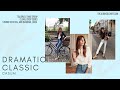 Kibbe Dramatic Classic Casual Outfit Ideas