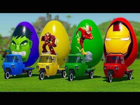 LOAD AND TRANSPORT EGGS WITH FENDT TRACTORS - Farming Simulator 22