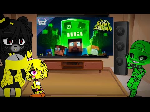 Fnia reacts to Slime rap 💜Gacha club💜