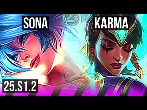 SONA & Corki vs KARMA & Hwei (SUP) | NA Grandmaster | 25.S1.2