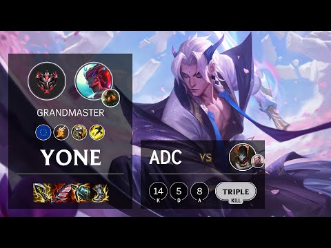 Yone ADC vs Jhin - EUW Grandmaster Patch 10.25