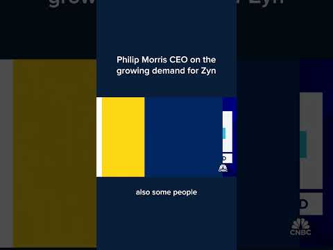 Philip Morris CEO on the growing demand for Zyn