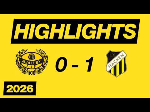 Mjällby Allmänna Idrottsförening Sölvesborg 0-1 BK Bollklubben Häcken Göteborg