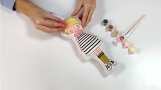 Kreativní sada Avenue Mandarine Doll to Paint - Chloé