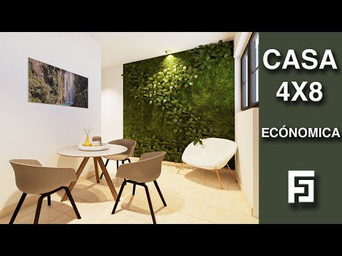 CASA 4 X 8 METROS | MINICASA I HOUSE 4X8   32M2