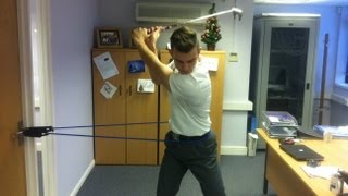 Stop Swaying In Your Backswing At Work