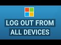 So Melden Sie Sich überall Von Ihrem Microsoft Konto Ab Auf Allen Geräten Abmelden