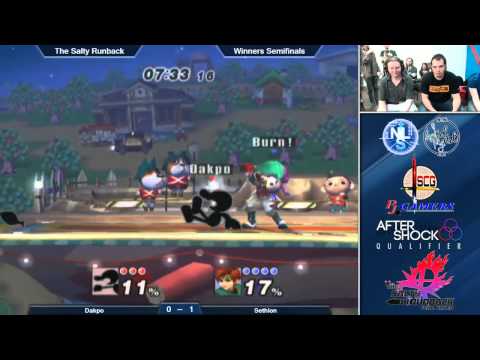 The Salty Runback PM 3.5 Singles Winners Semis: Dakpo (Game & Watch) Vs. Sethlon (Roy)