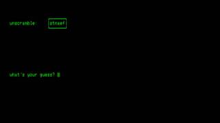 A Scrambled Word Game for the Commodore PET\Commodore CBM