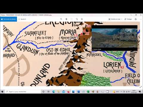 OST-IN-EDHIL lotr hobbit Easy find the position on the Map of Middle earth.