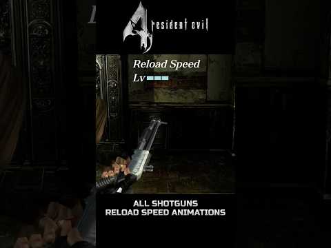 Resident Evil 4 - All Shotguns Reload Speed Animations #shorts #re4 #re4hdproject #residentevil4