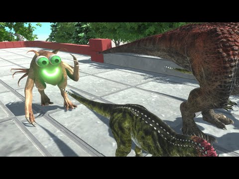 Death Touch Alien Smiley - Escape From Monster - Animal Revolt Battle Simulator