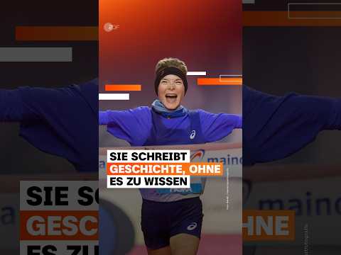 Ohne Uhr zum schnellsten Marathon-Debüt einer Deutschen! 🚀| ZDFsportstudio | #shorts