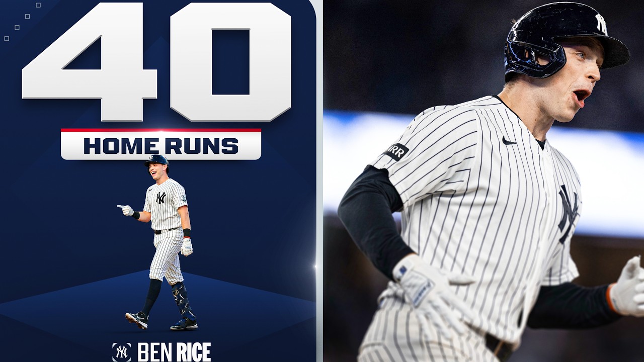 Ben Rice hits his 40th HOMER of the SEASON for the Yankees! 😤 (2nd NYY draft pick to reach 40 HR!)