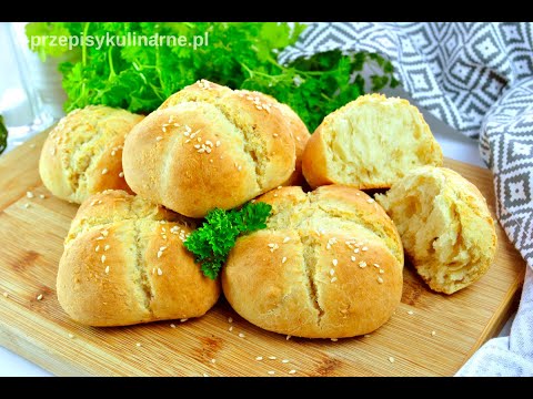 Puszyste bułki pszenne bez drożdży – sprawdzony przepis