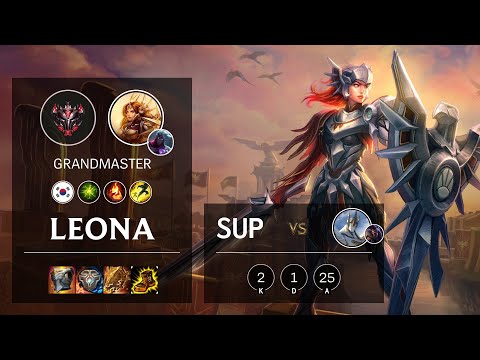Leona Support vs Galio - KR Grandmaster Patch 10.13