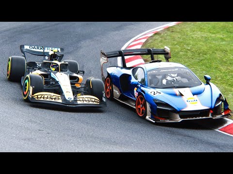 McLaren F1 2022 vs McLaren Senna GTR LM Gulf at Nordschleife
