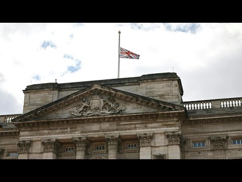 Flaggen am Buckingham-Palast nach Prinz Philips Tod auf halbmast | AFP