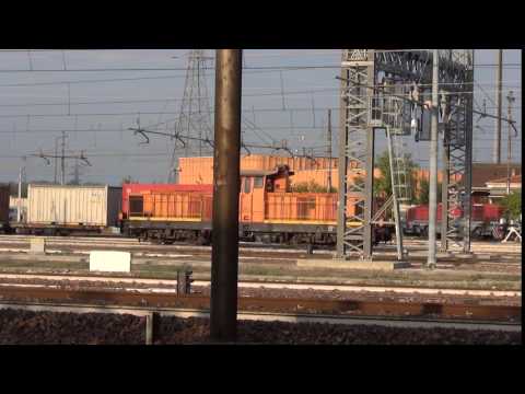 LOCOMOTORE DIESEL 145 IN MANOVRA A PIACENZA. (PC) 8 - 10 - 2016