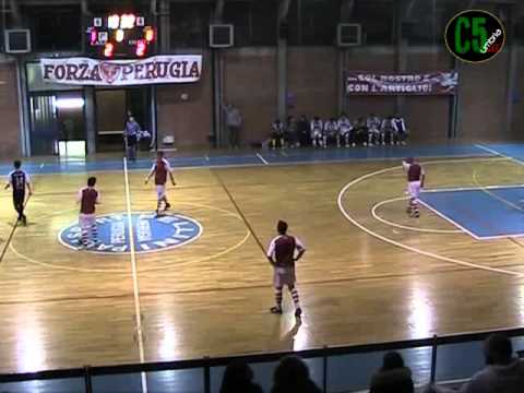 Serie B |  Perugia-Olimpus Olgiata 2-3 Sintesi e interviste C5Umbria