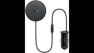 Baseus Autolader 25W met MagSafe Ventilatierooster Houder 15W Zwart video