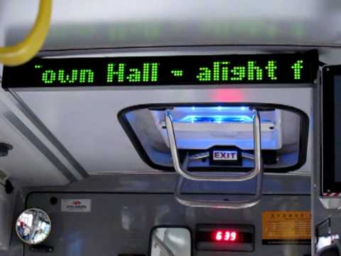 Stop Announcement system on STA (Sydney Buses) Metrobus M10