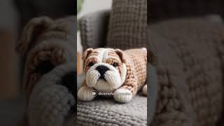 Cachorrinhos Fofos Feitos em Crochê - #modelosdetricô #crochê #projeto #tricotado #shorts #trico