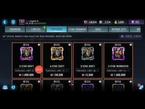 Between these 4 star bot which one should I buy } Transformer forged to fight