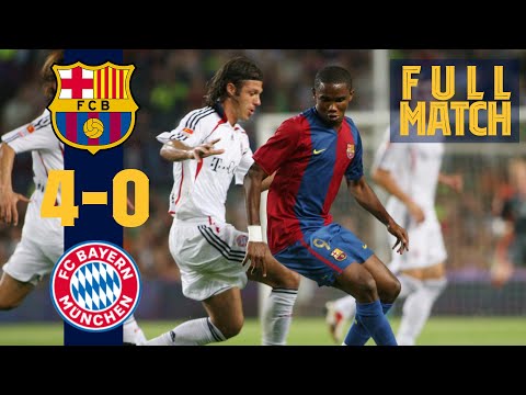 FULL MATCH: BARÇA 4-0 BAYERN (2006) with ETO'O, RONALDINHO, XAVI...