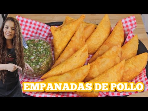 cómo hacer EMPANADAS🥟 DE POLLO 🐔SUPER FÁCILES Y DELICIOSAS 😋 🇨🇴
