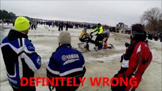 Snowmobiling Over Water... The Right Way and the WRONG Way