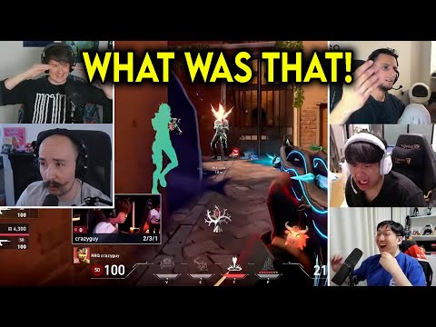 Valorant Streamers Reacts To RRQ crazyguy Insane 4k Against PRX In VCT