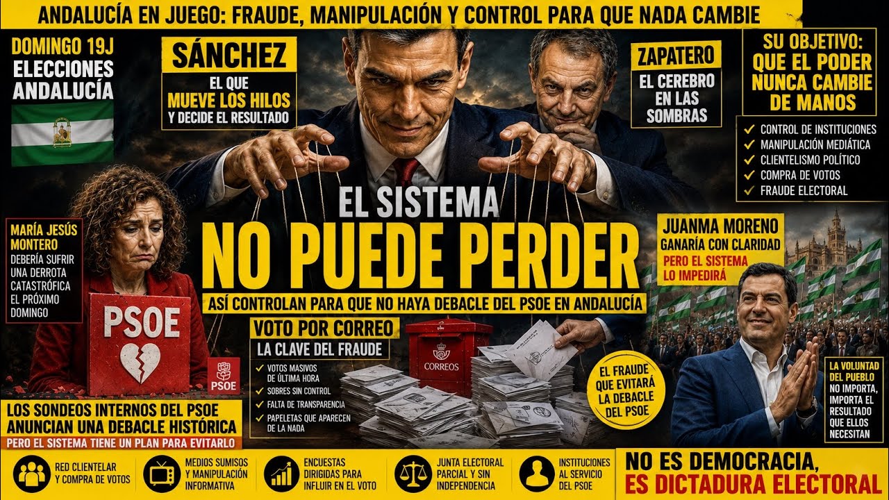 Elecciones ANDALUCÍA! El PSOE no se va a descalabrar. Está todo controlado y el PP y VOX lo saben