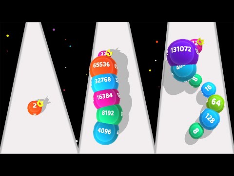 2048 Snake 3D (NEW UPDATED) Unlock 131072 | Part 3 - 2048 Balls Merge World Record