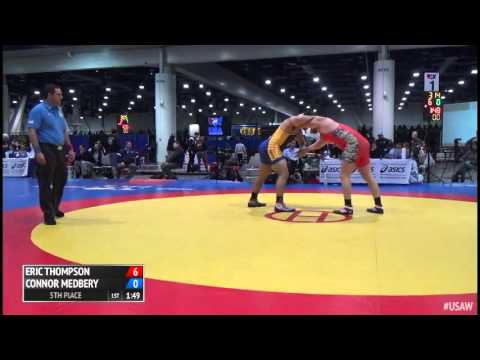 125 5th Place - Eric Thompson (Nittany Lion WC) vs. Connor Medbery (Titan Mercury WC)