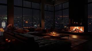 Regen- und Kamingeräusche: Entspannen und zur Ruhe kommen an regnerischen Stadtabenden 🌧️
